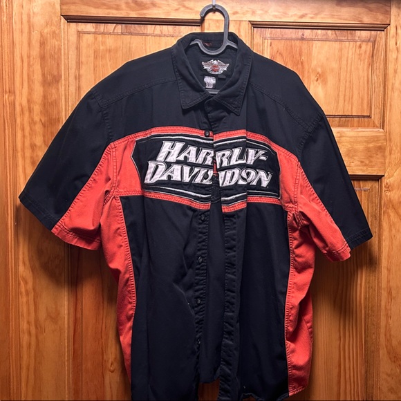 Harley-Davidson Other - Harley-Davidson Black and Red Riding Shirt